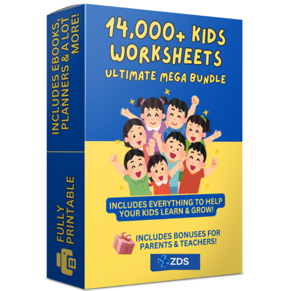 Mega Kids Worksheet Bundle – 14,000+ Printables